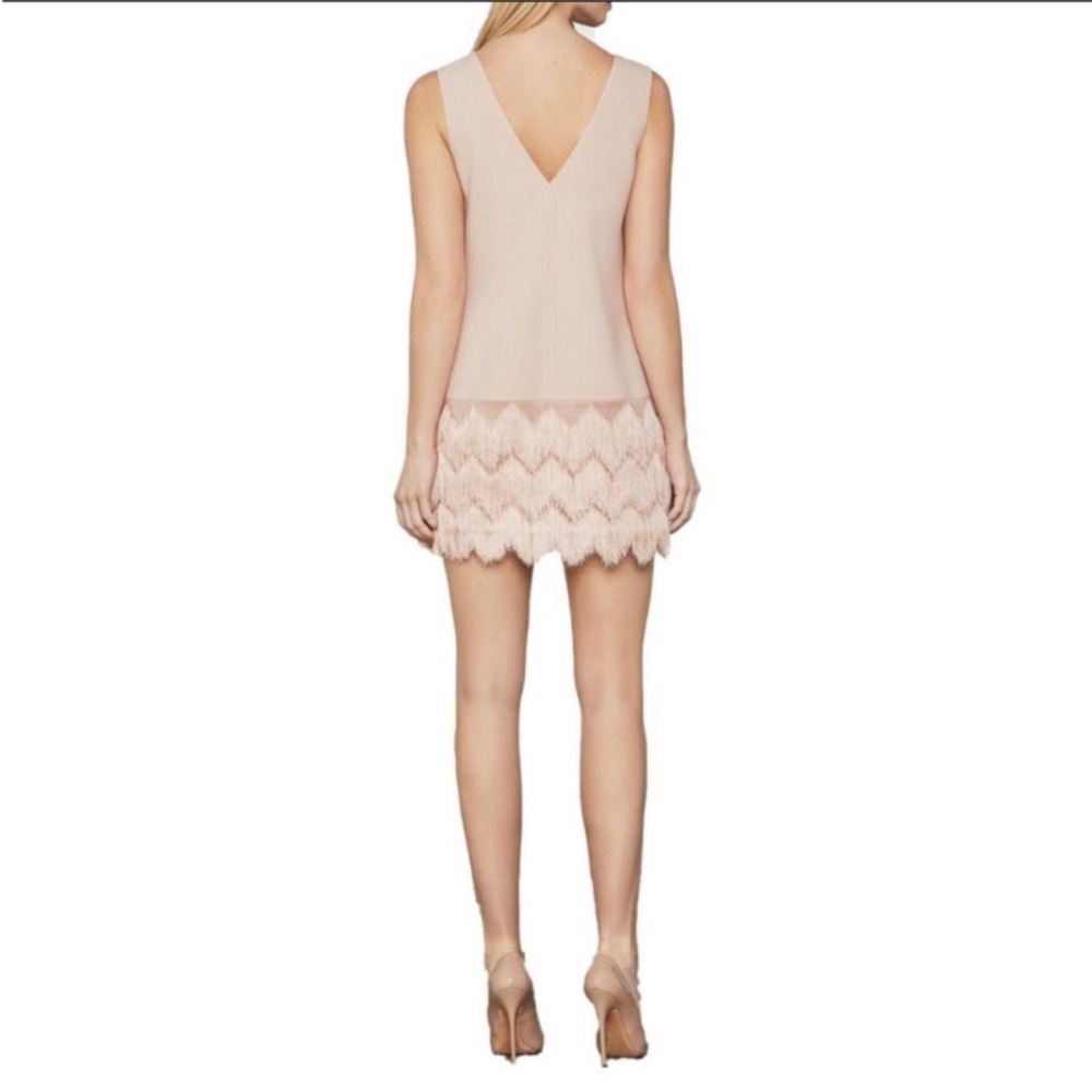 Bcbgmaxazria Addilyn Dress with Fringe Detail Size 10 - Picture 6 of 9
